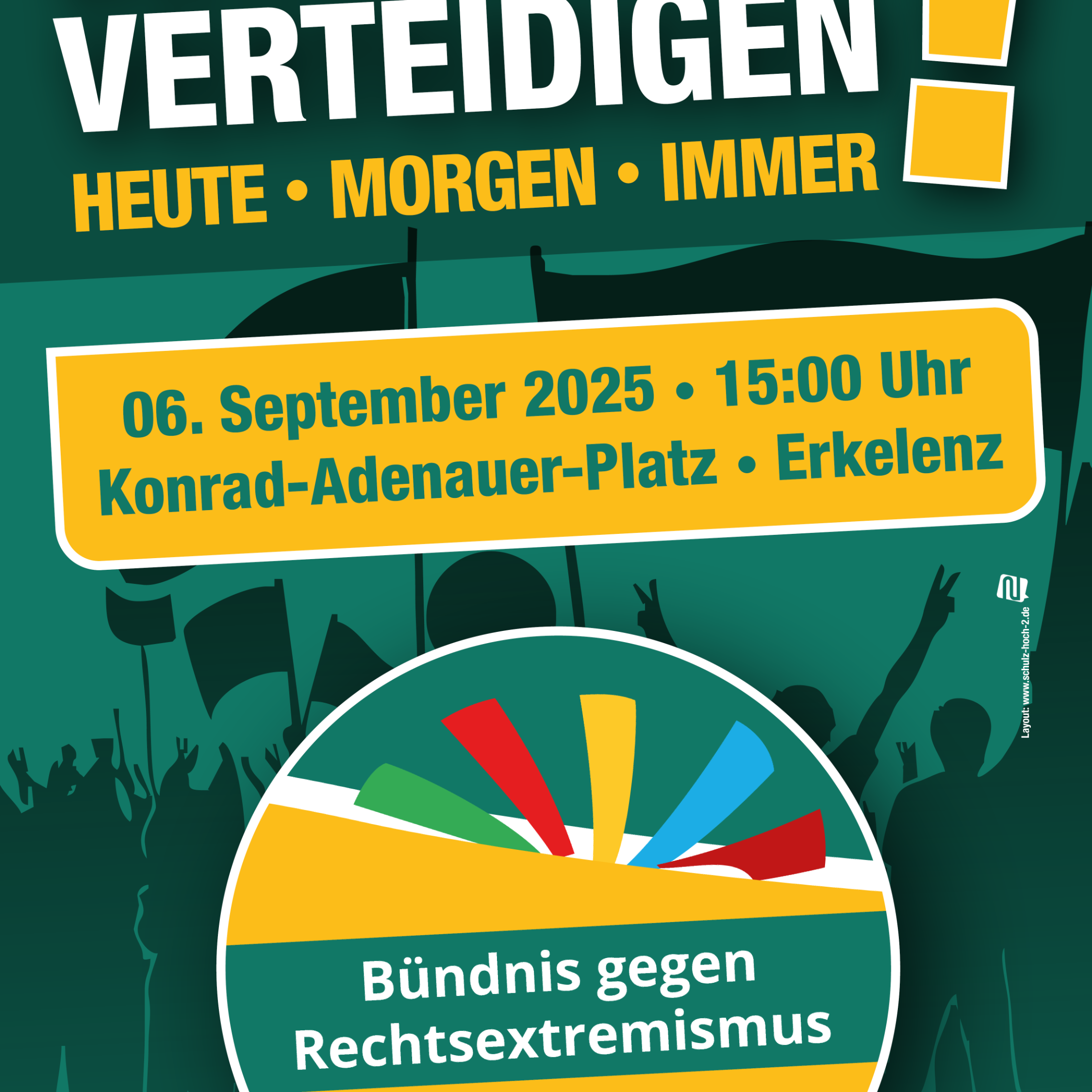 Plakat Bündnis gegen rechts