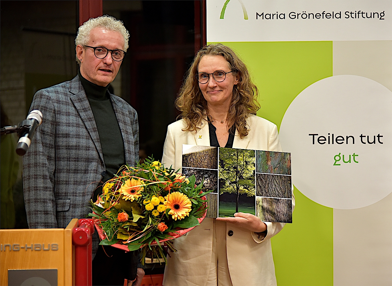 Die Klimaaktivistin und heutige Landtagsabgeordnete Antje Grothus hat den Maria-Grönefeld-Preis 2022 erhalten (c) nbh / A. Gauster
