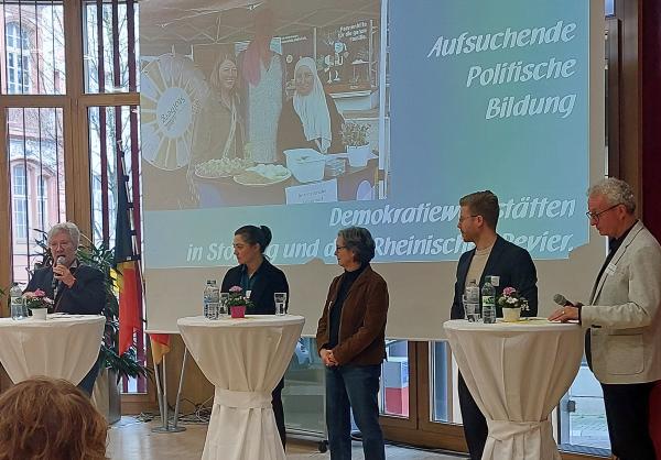 Auch der Beitrag der Demokratiewerkstätten von Nell-Breuning-Haus und Landeszentrale für politische Bildung waren Thema beim Festakt.