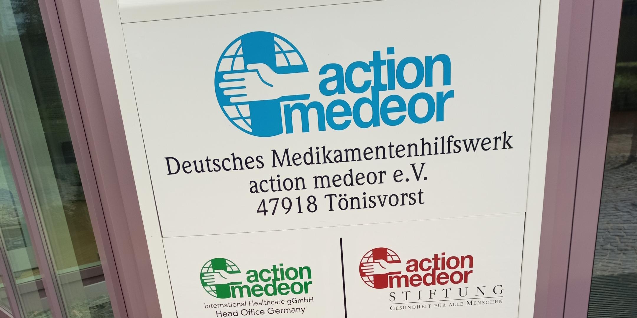 großzügige Spende von action medeor e. V.