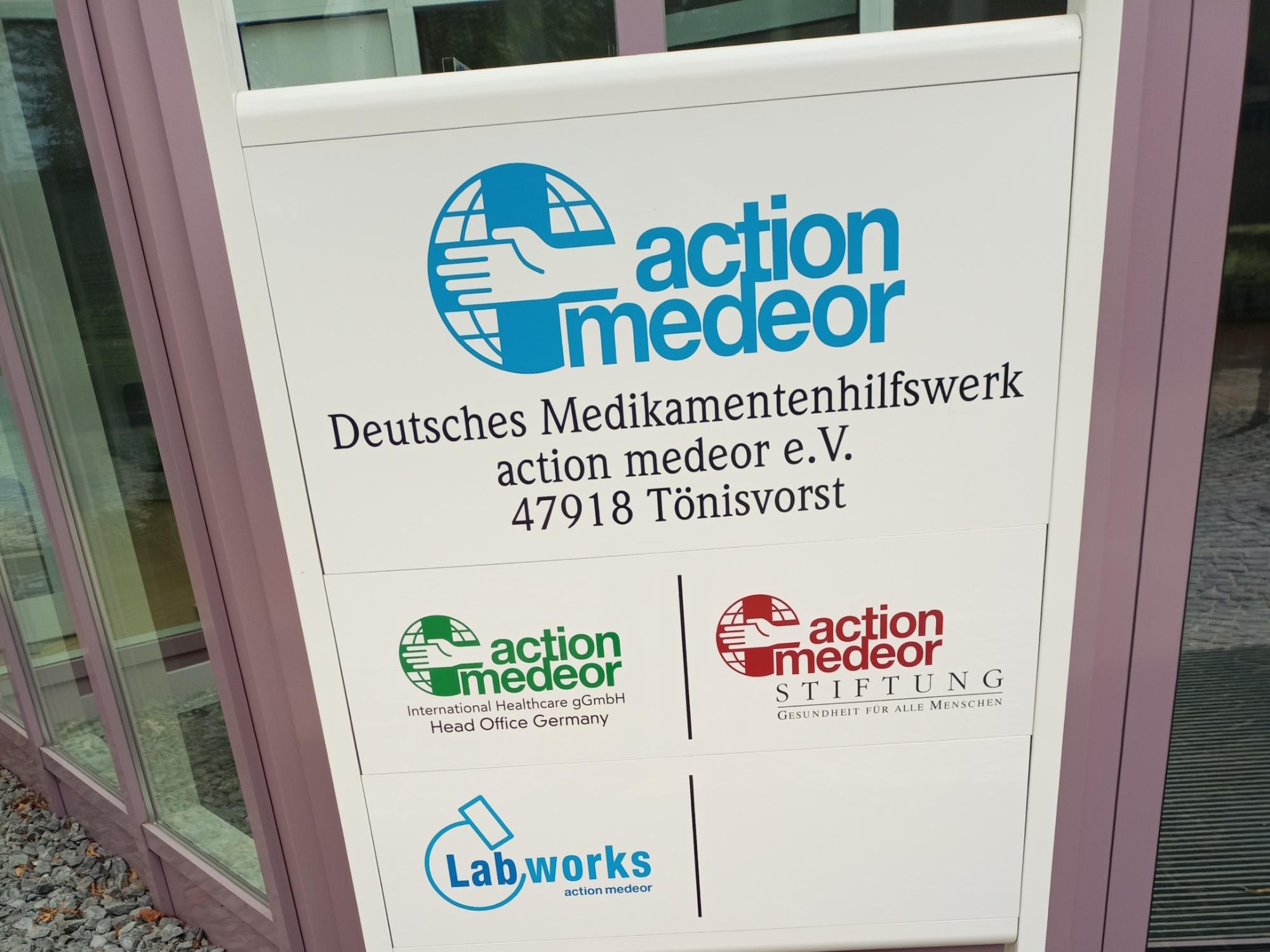 großzügige Spende von action medeor e. V.