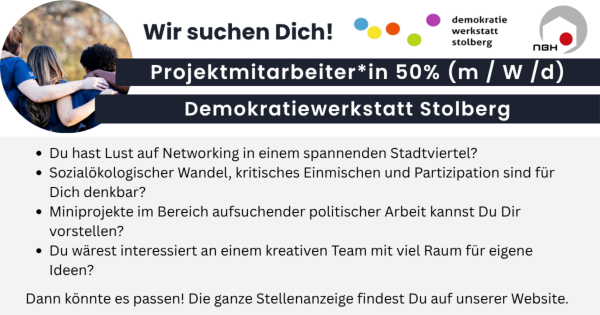 Stellenanzeige Demokratiewerkstatt