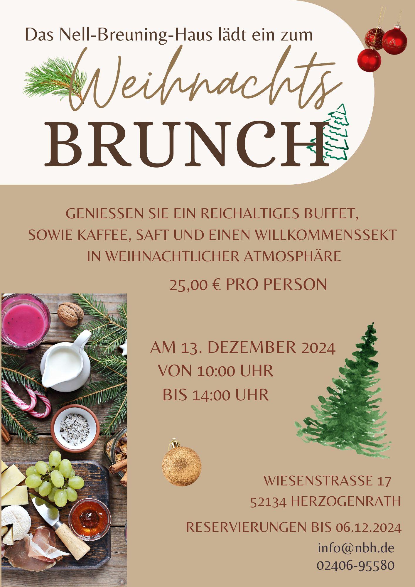 Einladung Weihnachtsbrunch (c) nbh