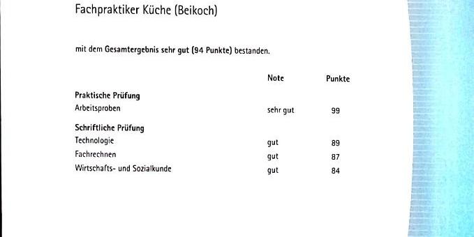 Abschlusszeugnis