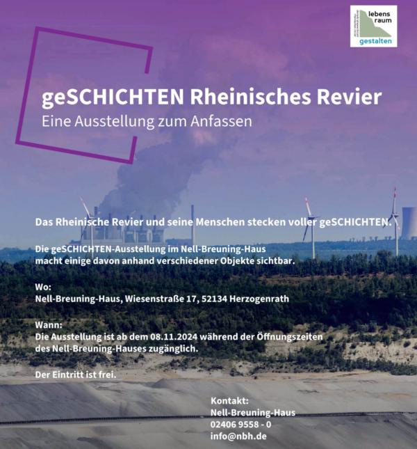 Ausstellung 'geSCHICHTEN Rheinisches Revier'