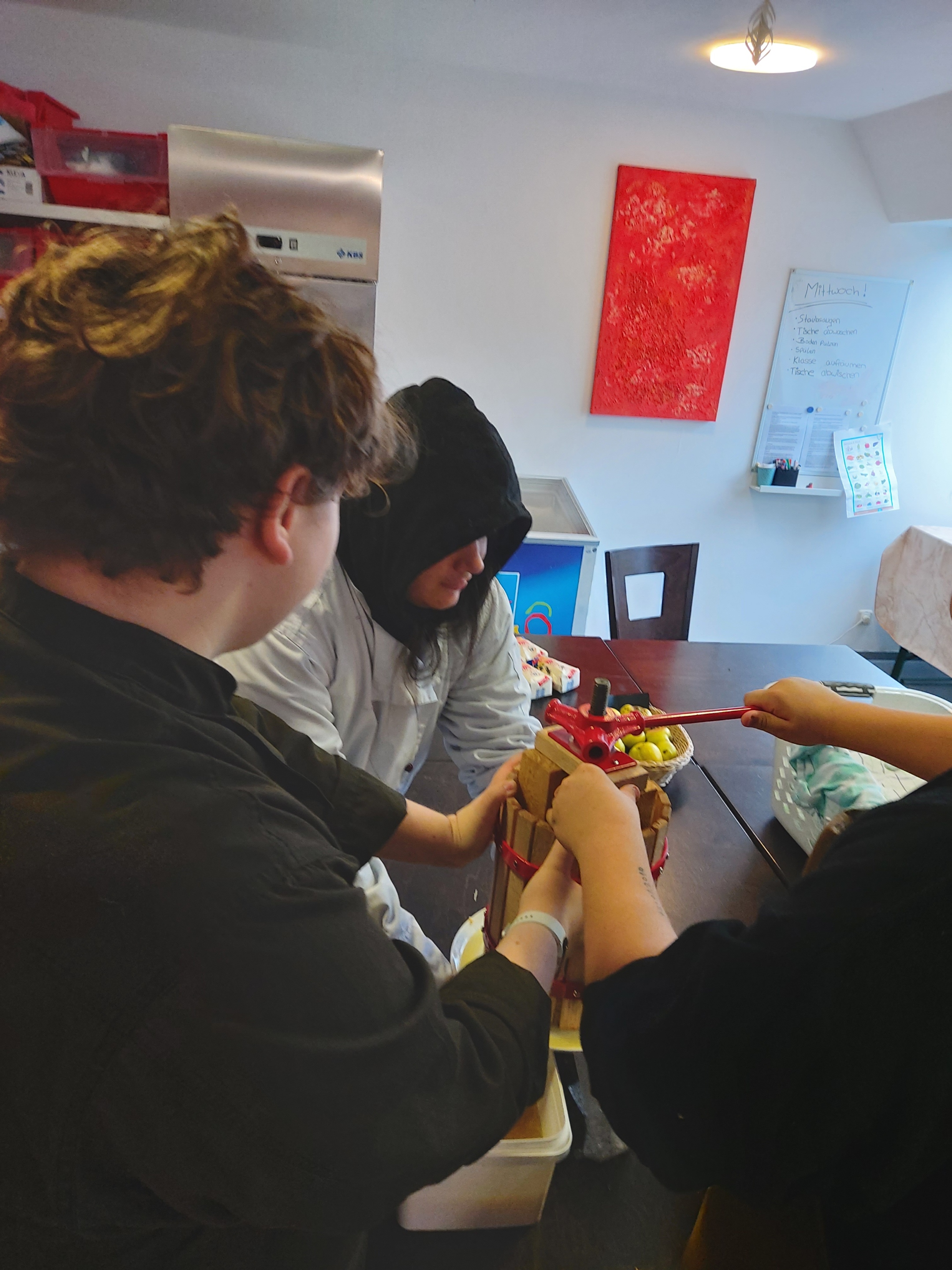 Auspressen mit der Spindelpresse