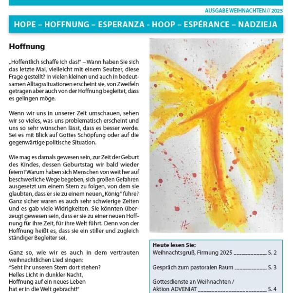 Pfarrbrief Weihnachten 2025